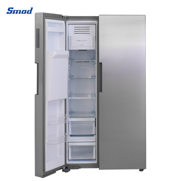 Smad OEM 26.3 Cu. FT Side-by-Side Door Refrigerator for Home Use Larder Fridge